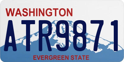 WA license plate ATR9871