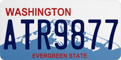 WA license plate ATR9877
