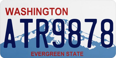 WA license plate ATR9878