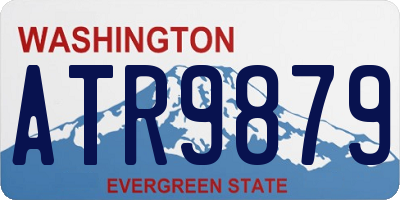 WA license plate ATR9879