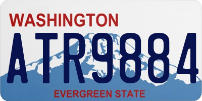 WA license plate ATR9884