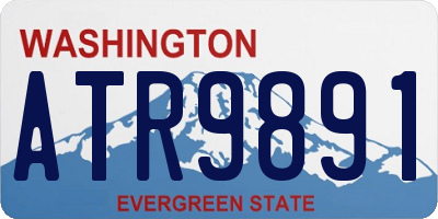 WA license plate ATR9891