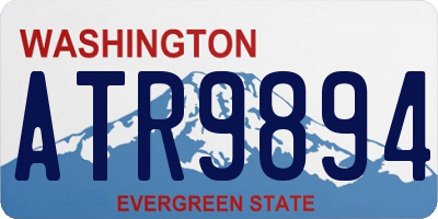 WA license plate ATR9894
