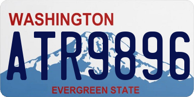 WA license plate ATR9896