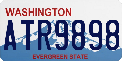 WA license plate ATR9898