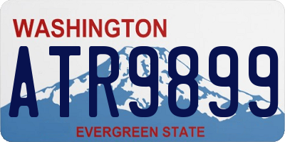 WA license plate ATR9899