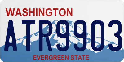WA license plate ATR9903