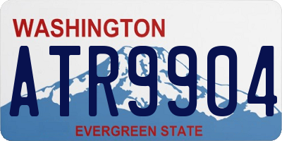 WA license plate ATR9904