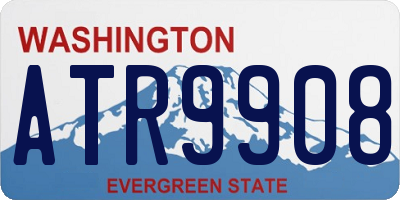 WA license plate ATR9908