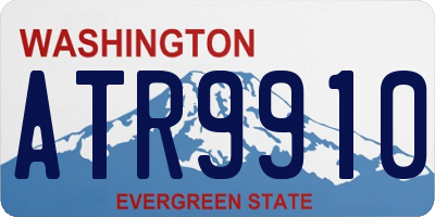 WA license plate ATR9910