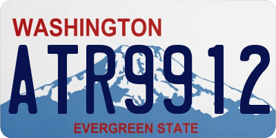 WA license plate ATR9912