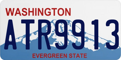 WA license plate ATR9913