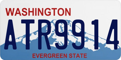 WA license plate ATR9914