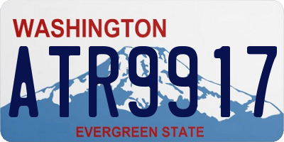 WA license plate ATR9917