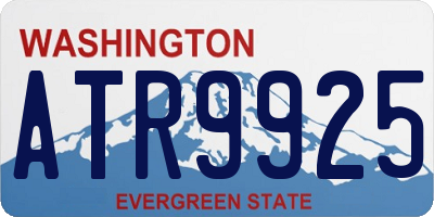 WA license plate ATR9925