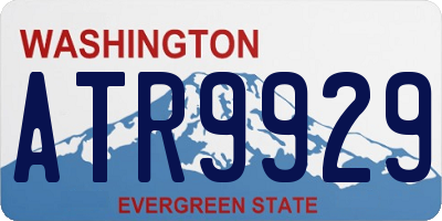 WA license plate ATR9929