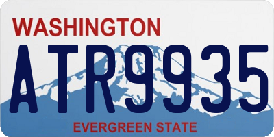 WA license plate ATR9935