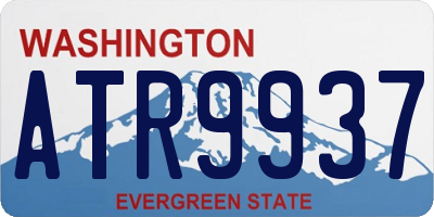 WA license plate ATR9937