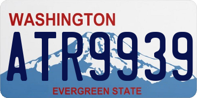 WA license plate ATR9939