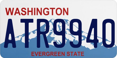 WA license plate ATR9940