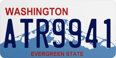 WA license plate ATR9941