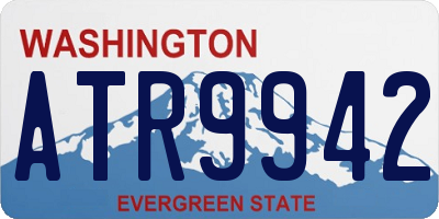 WA license plate ATR9942