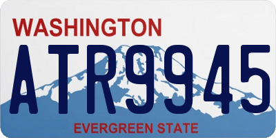 WA license plate ATR9945