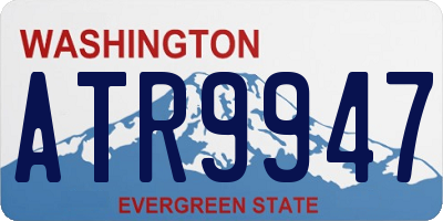 WA license plate ATR9947