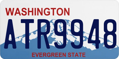 WA license plate ATR9948