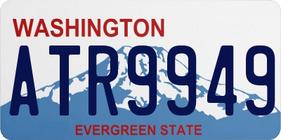 WA license plate ATR9949