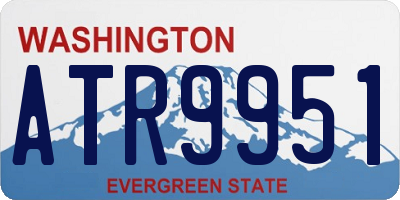 WA license plate ATR9951