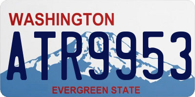 WA license plate ATR9953