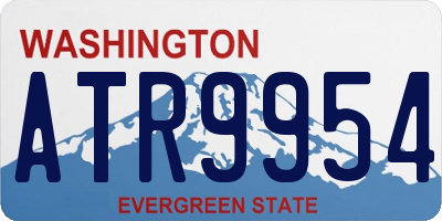 WA license plate ATR9954