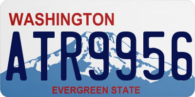 WA license plate ATR9956