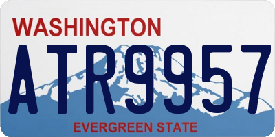 WA license plate ATR9957