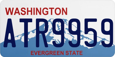 WA license plate ATR9959