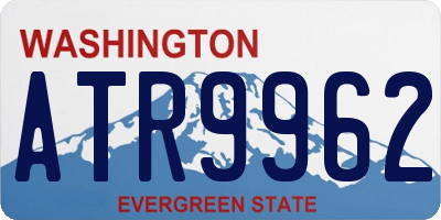 WA license plate ATR9962