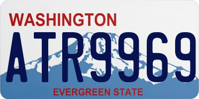 WA license plate ATR9969
