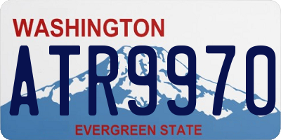 WA license plate ATR9970