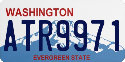 WA license plate ATR9971