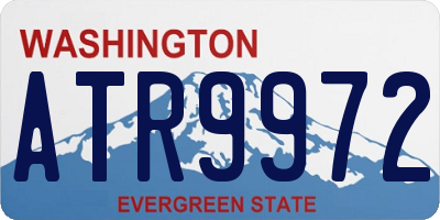 WA license plate ATR9972