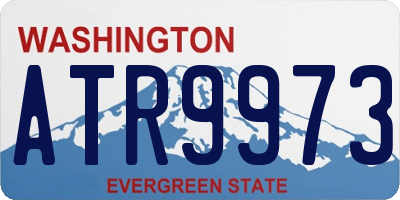 WA license plate ATR9973