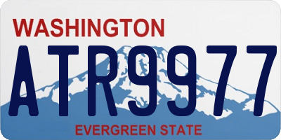 WA license plate ATR9977