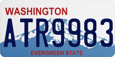 WA license plate ATR9983