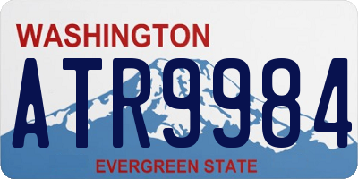 WA license plate ATR9984