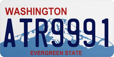 WA license plate ATR9991