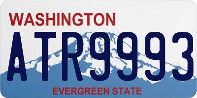 WA license plate ATR9993