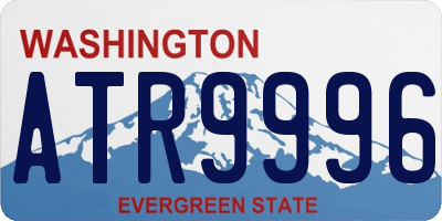 WA license plate ATR9996