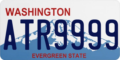 WA license plate ATR9999