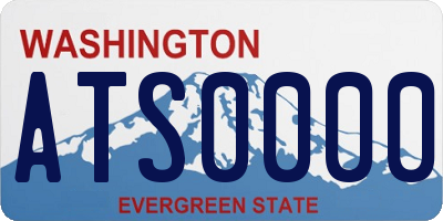 WA license plate ATS0000